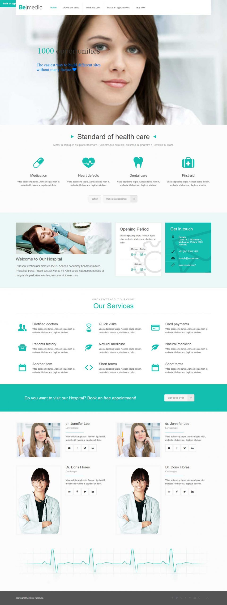 Medical service website